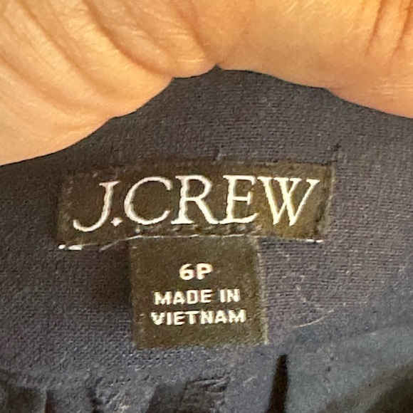 NEW J. Crew Kate Navy Four Season Stretch Straight Leg Trouser Pants, Size 6 - Picture 7 of 11